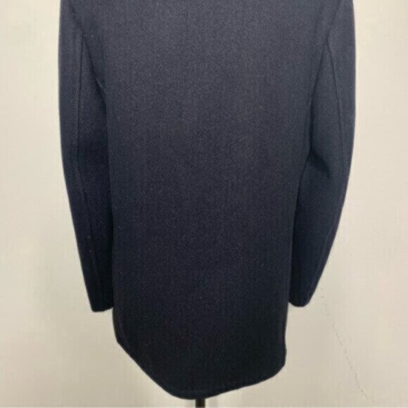 Monterey Club Vintage US Navy Wool Double Breasted Pea Coat - Picture 12 of 15